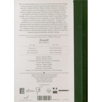 MARAIS - Niquet - Semele..